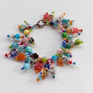 Millifiori Colorful Beaded Charm Bracelet